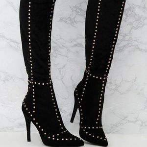 Over the knee thigh high boots